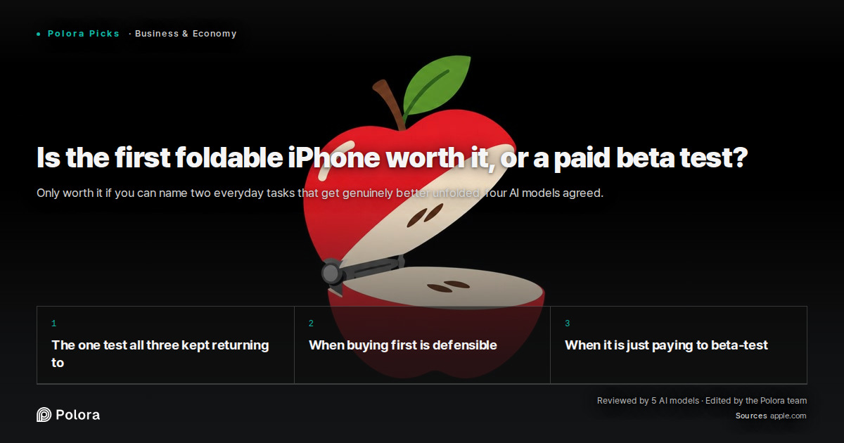 Is the first foldable iPhone worth it, or a paid beta test?