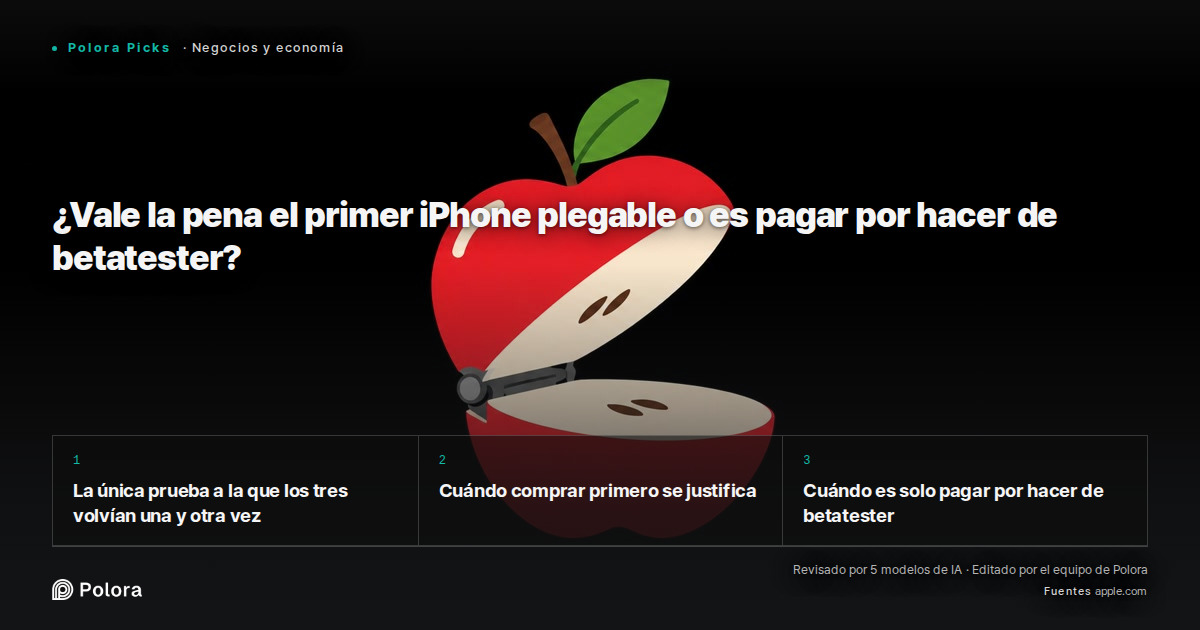 ¿Vale la pena el primer iPhone plegable o es pagar por hacer de betatester?