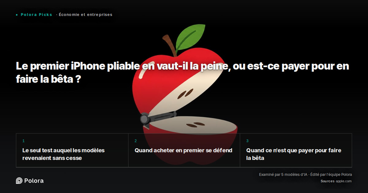 Le premier iPhone pliable en vaut-il la peine, ou est-ce payer pour en faire la bêta ?