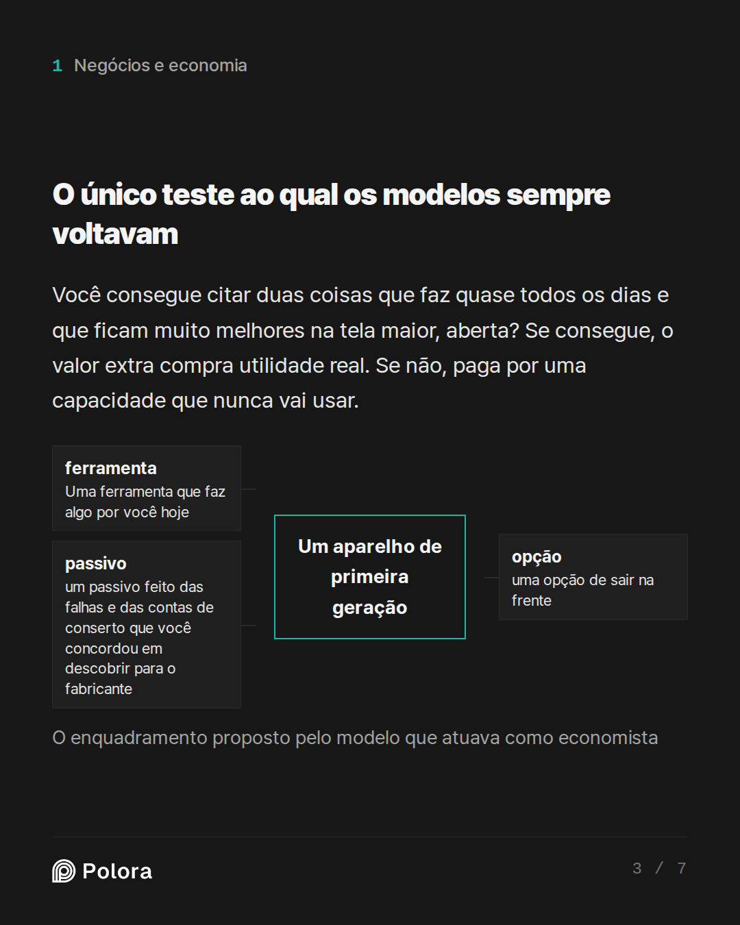 O único teste ao qual os modelos sempre  · Um aparelho de primeira geração ferramenta opção passivo Uma ferramenta que faz algo por você hoje uma opção de sair na frente um passivo feito das falhas e das contas de conserto que você concordou em descobrir para o fabricante O enquadramento proposto pe