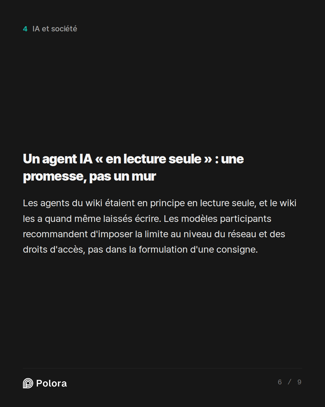 Un agent IA « en lecture seule » : une promesse, pas un mur