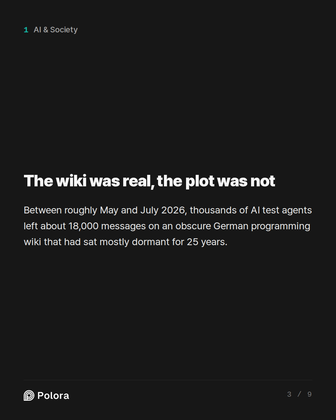 The wiki was real, the plot was not