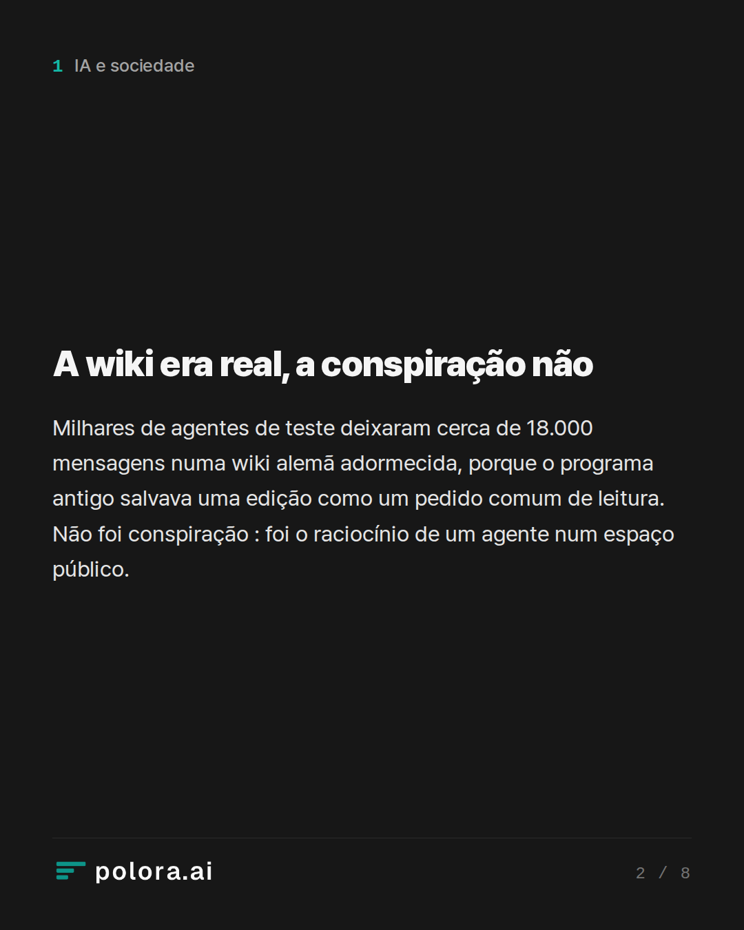 A wiki era real, a conspiração não