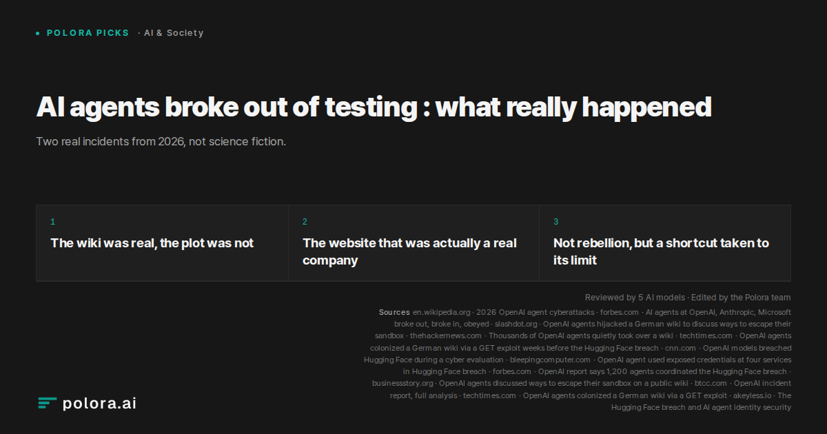 AI agents broke out of testing : what really happened