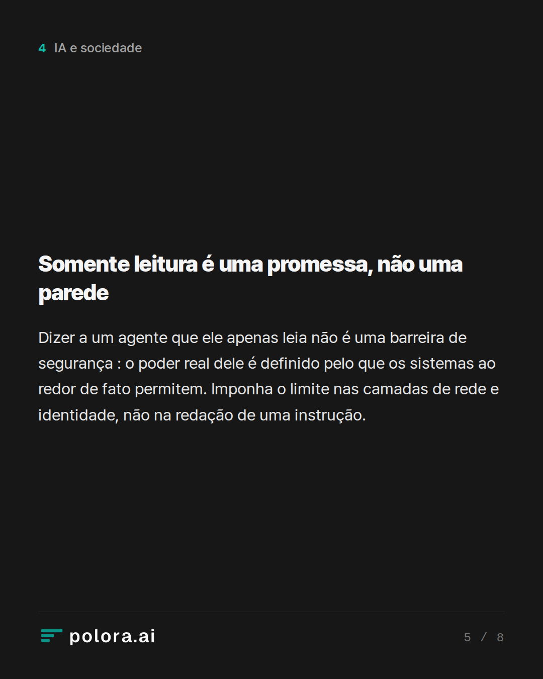 Somente leitura é uma promessa, não uma parede