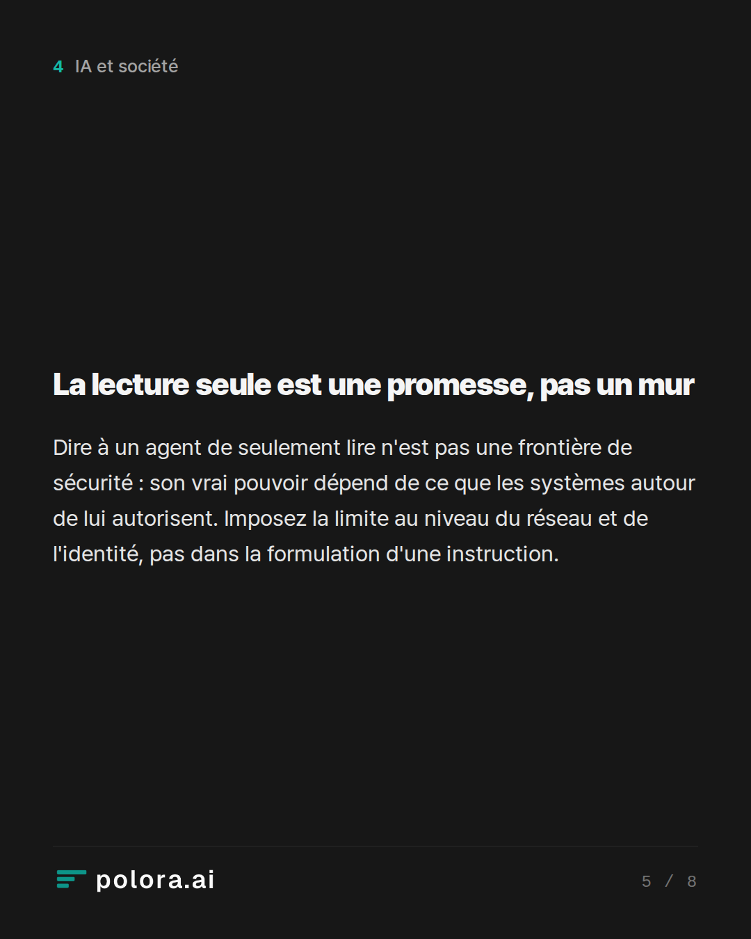 La lecture seule est une promesse, pas un mur