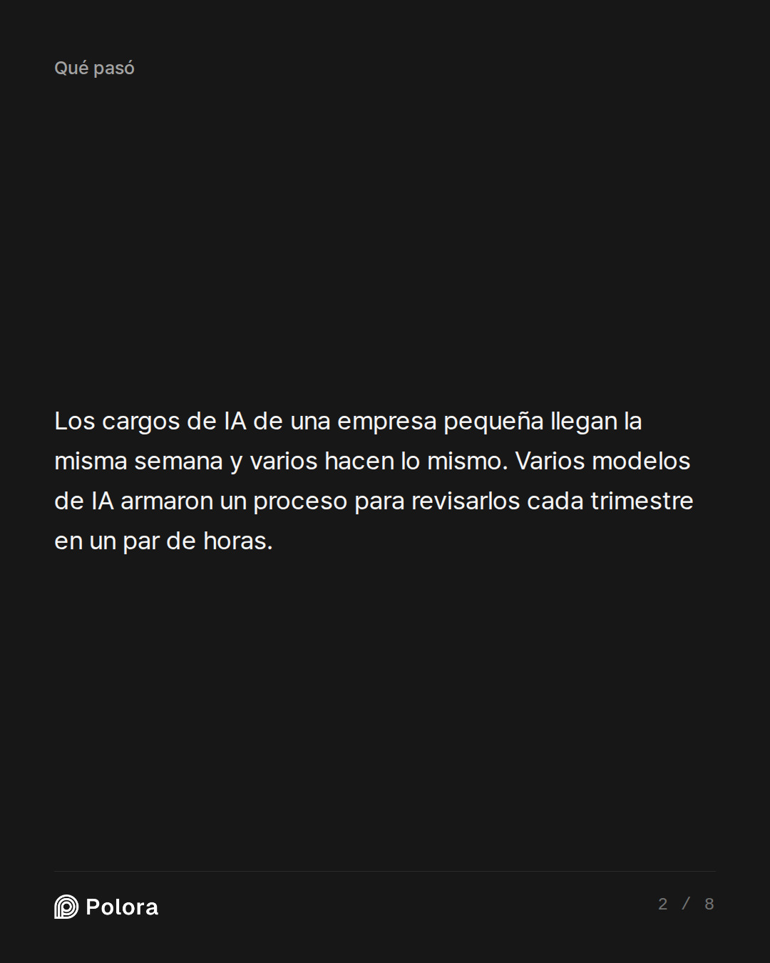 Los cargos de IA de una empresa pequeña llegan la misma semana y varios hacen lo mismo. Varios modelos de IA armaron un proceso para revisarlos cada trimestre en un par de horas.