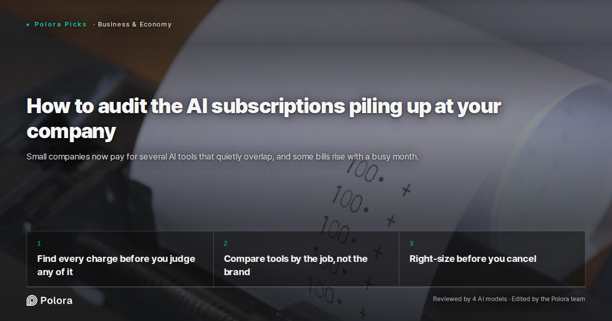 How to audit the AI subscriptions piling up at your company
