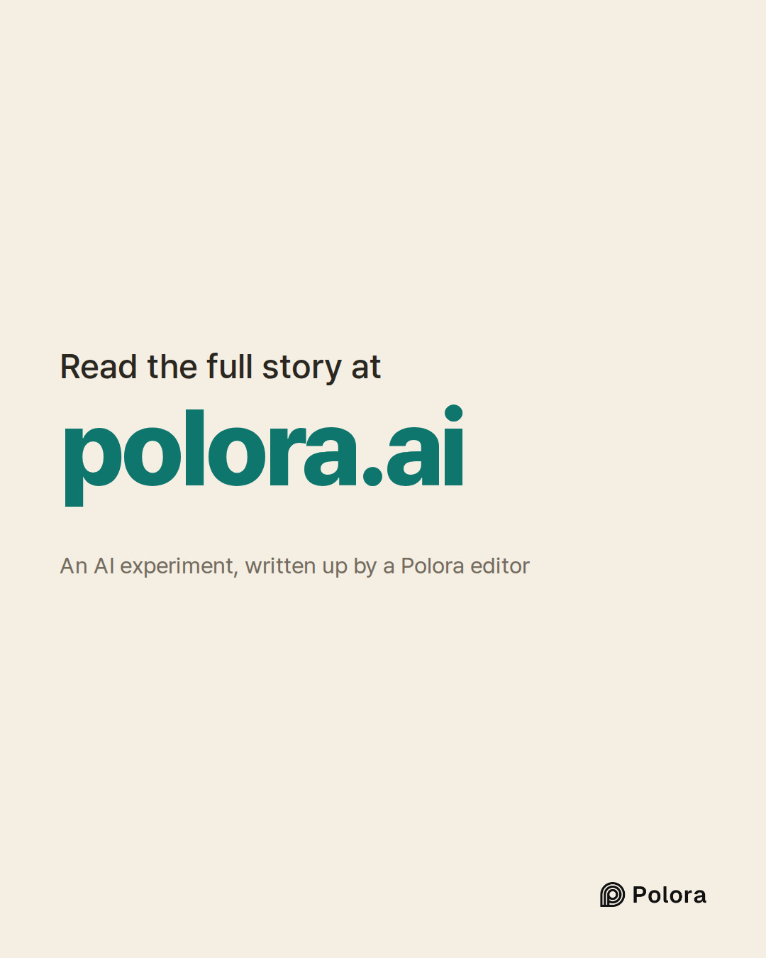 Read the full story at · polora.ai