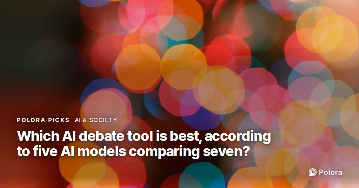 Which AI debate tool is best, according to five AI models comparing seven?