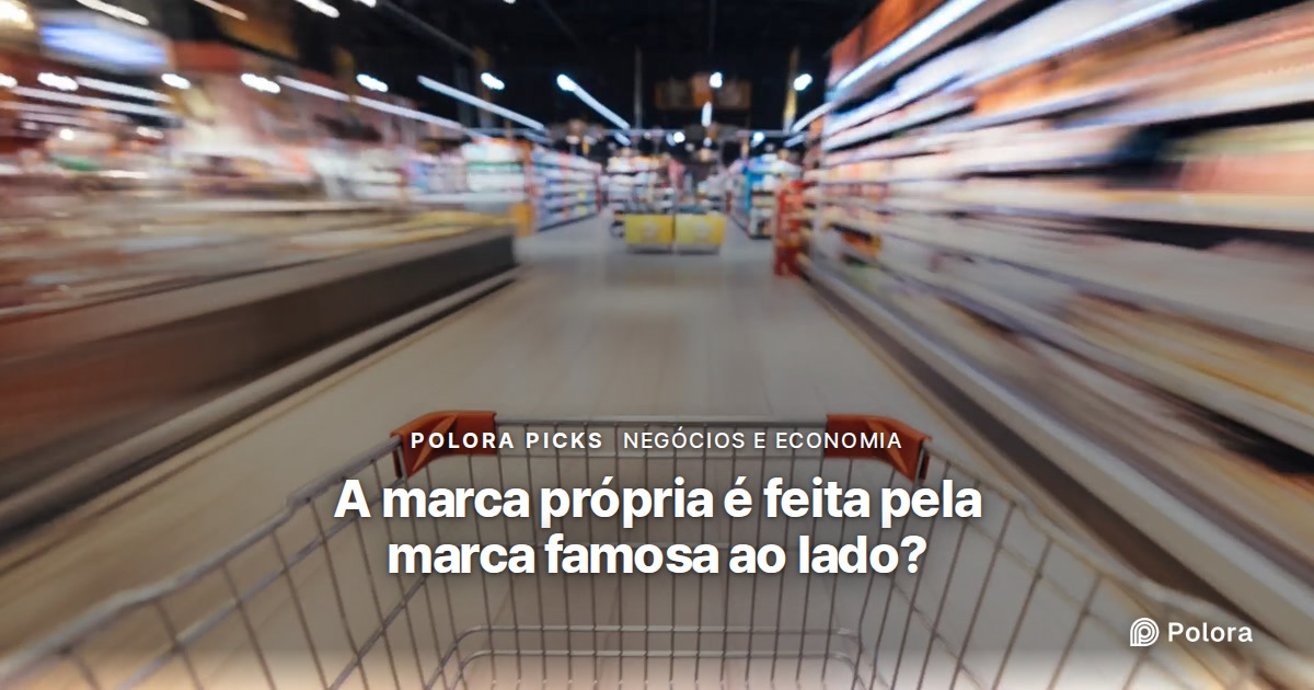 A marca própria do supermercado é feita pela marca famosa ao lado?