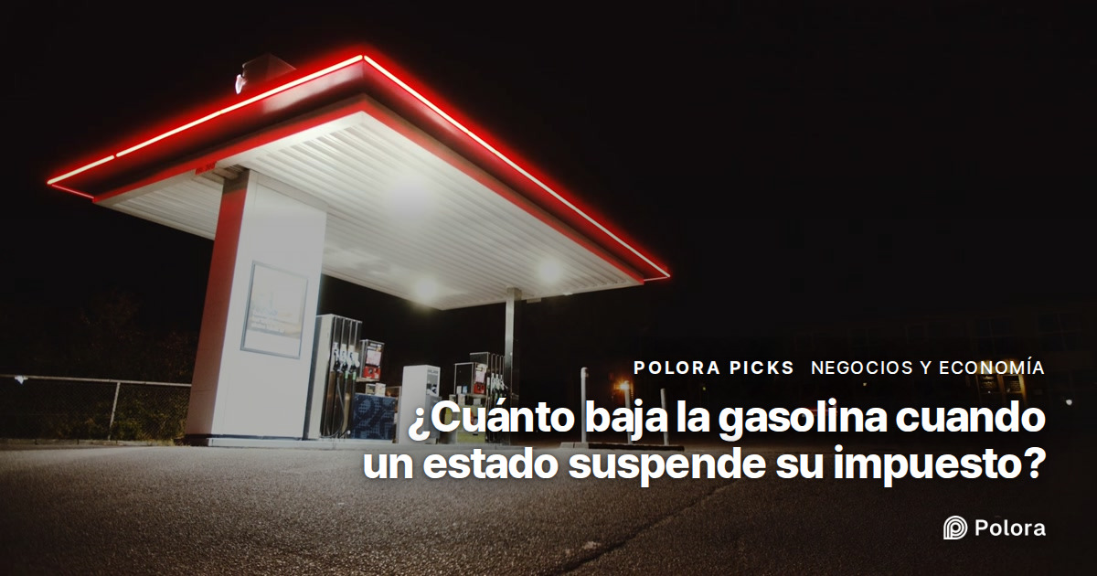 ¿Cuánto baja la gasolina cuando un estado de EE. UU. suspende su impuesto?