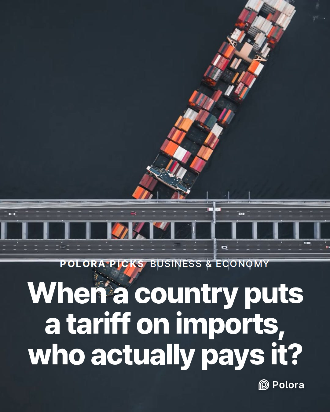 When a country puts a tariff on imports, who actually pays it?
