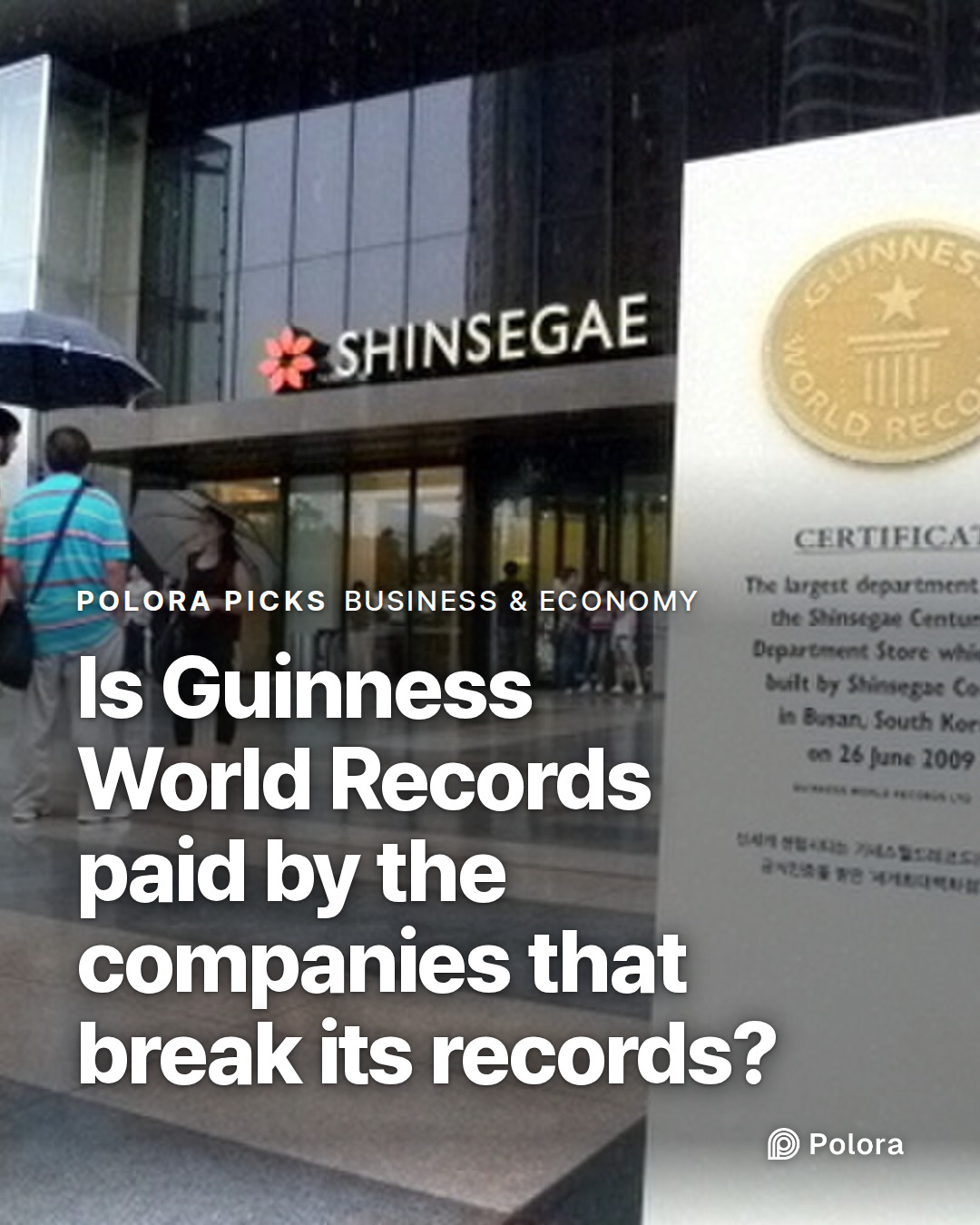 Is Guinness World Records paid by the companies that break its records?