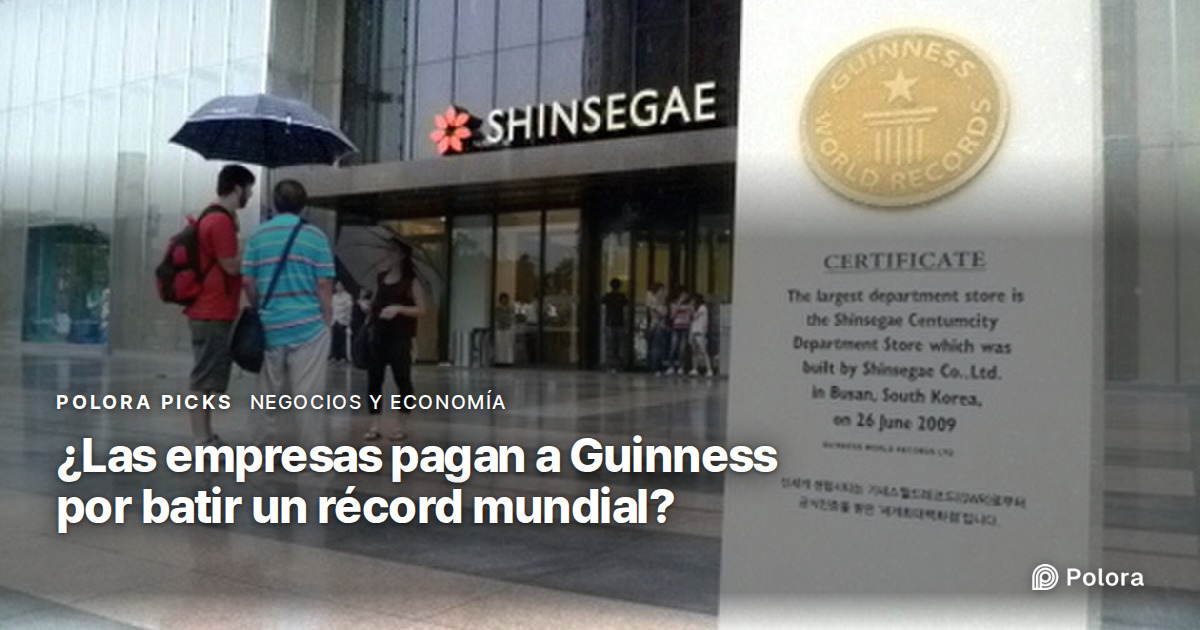 ¿Las empresas pagan a Guinness por batir un récord mundial?