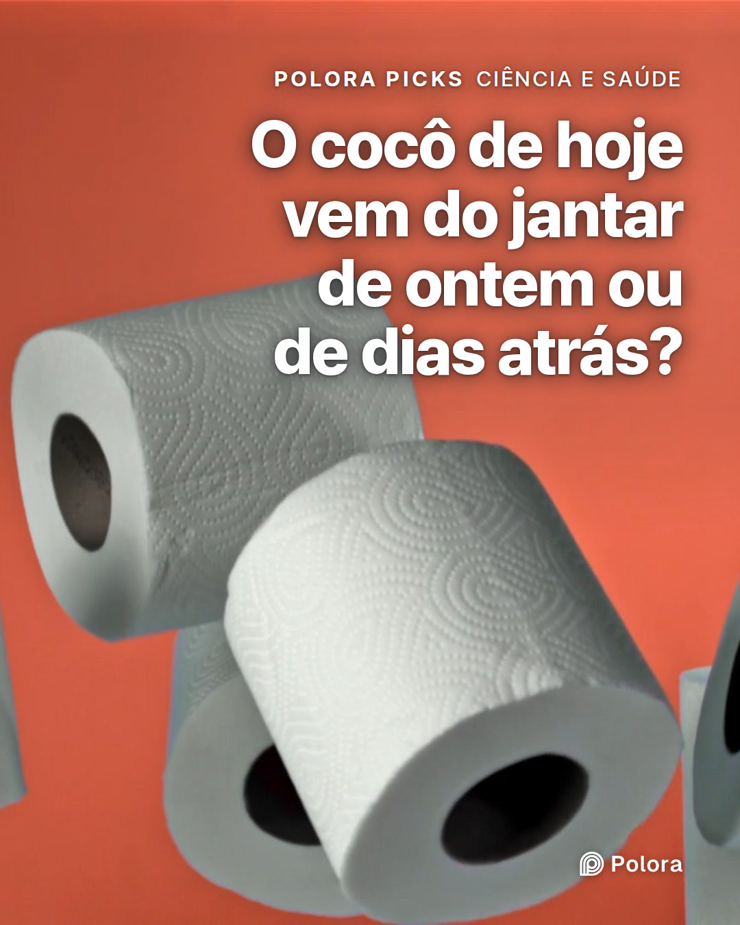 O cocô de hoje vem do jantar de ontem ou de dias atrás?
