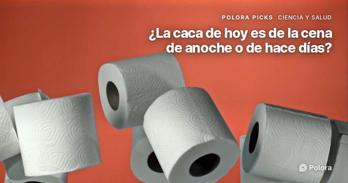 ¿La caca de hoy viene de la cena de anoche o de lo que comiste hace días?