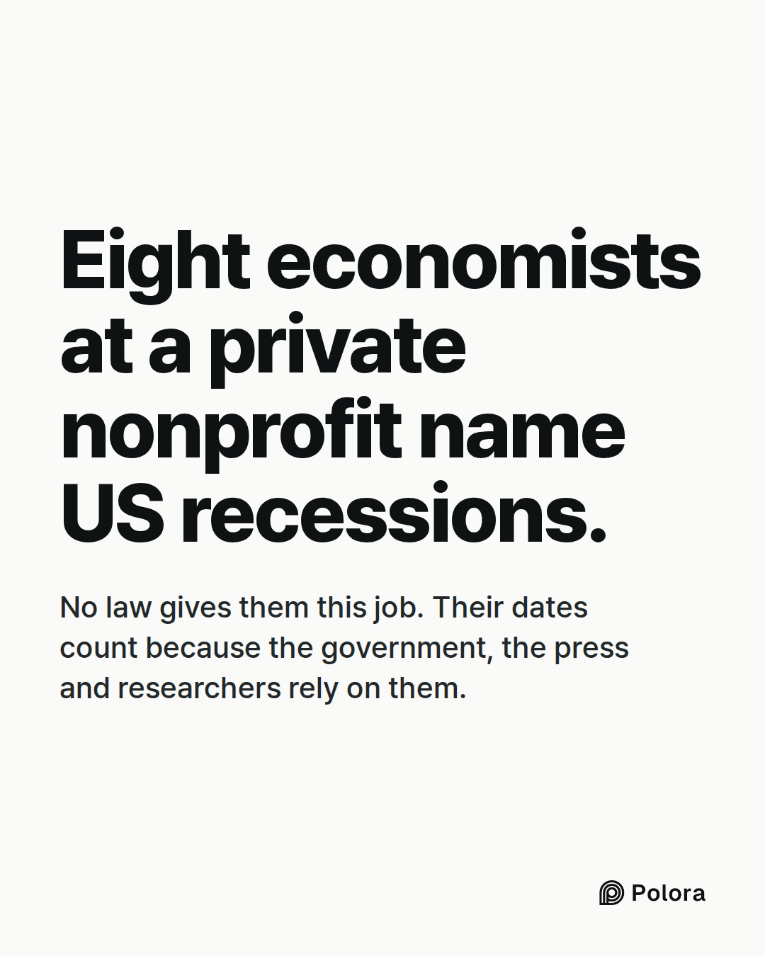 Eight economists at a private nonprofit name US recessions. · No law gives them this job. Their dates count because the government, the press and researchers rely on them.
