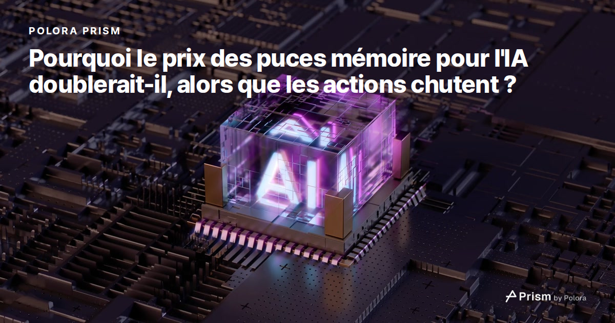 Pourquoi le prix des puces mémoire pour l'IA doublerait-il, alors que les actions SK hynix et Samsung chutent ?