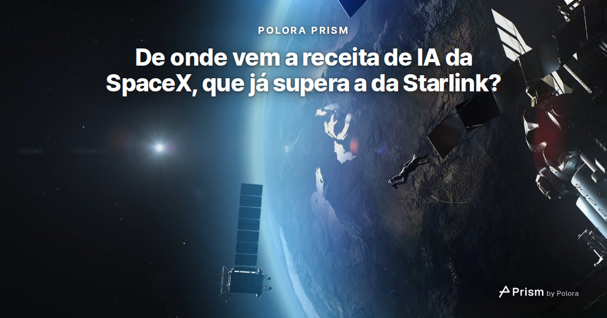 De onde vem a receita de IA da SpaceX, que já supera a da Starlink?