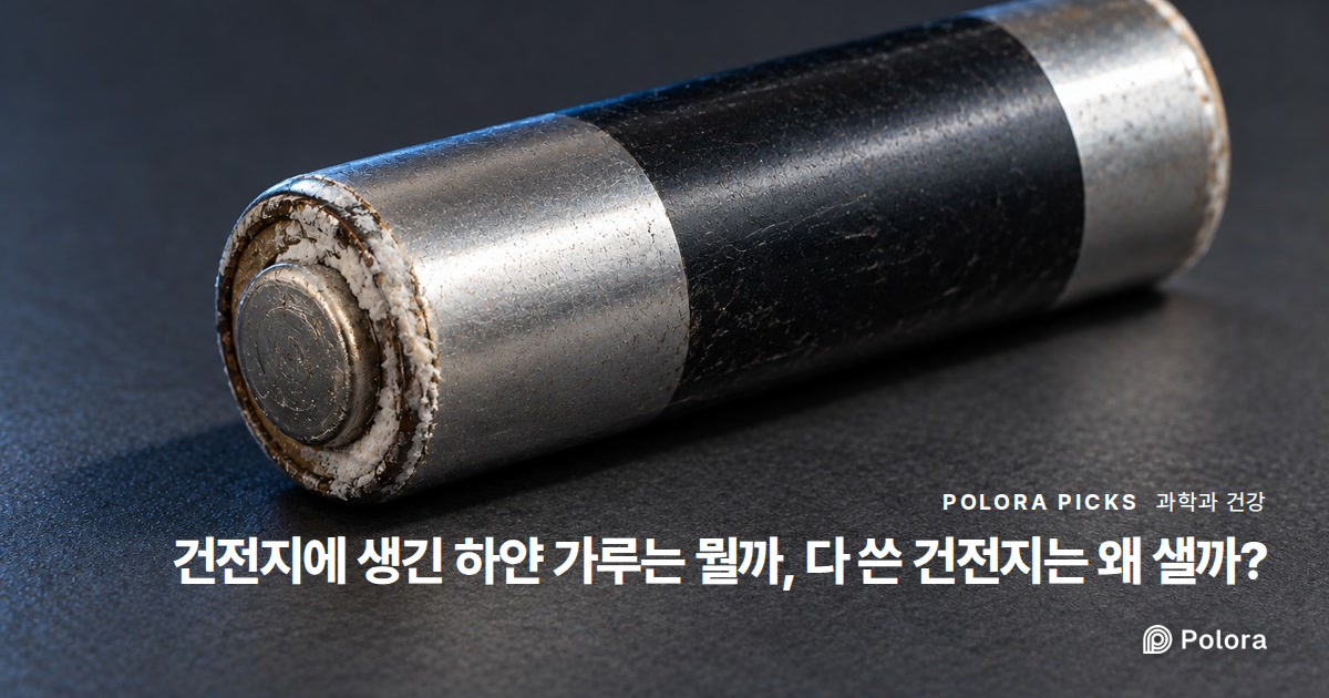 건전지에 생긴 하얀 가루는 뭘까, 다 쓴 건전지는 왜 샐까?