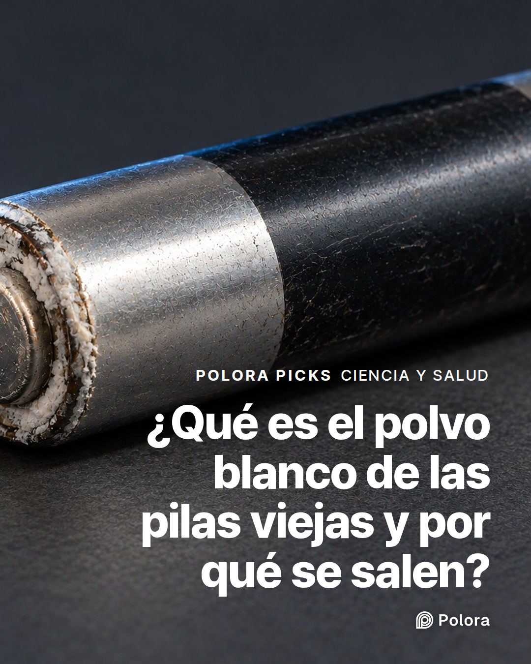 ¿Qué es el polvo blanco de las pilas viejas y por qué se salen?