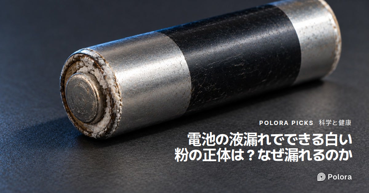 電池の液漏れでできる白い粉の正体は？使い切った電池や新品の電池が漏れる理由