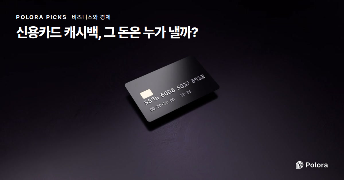 신용카드 캐시백, 그 돈은 누가 낼까?